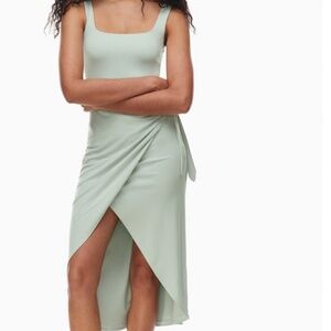 ARITZIA Wilfred Saturn Midi Dress in Cool Iced Mint